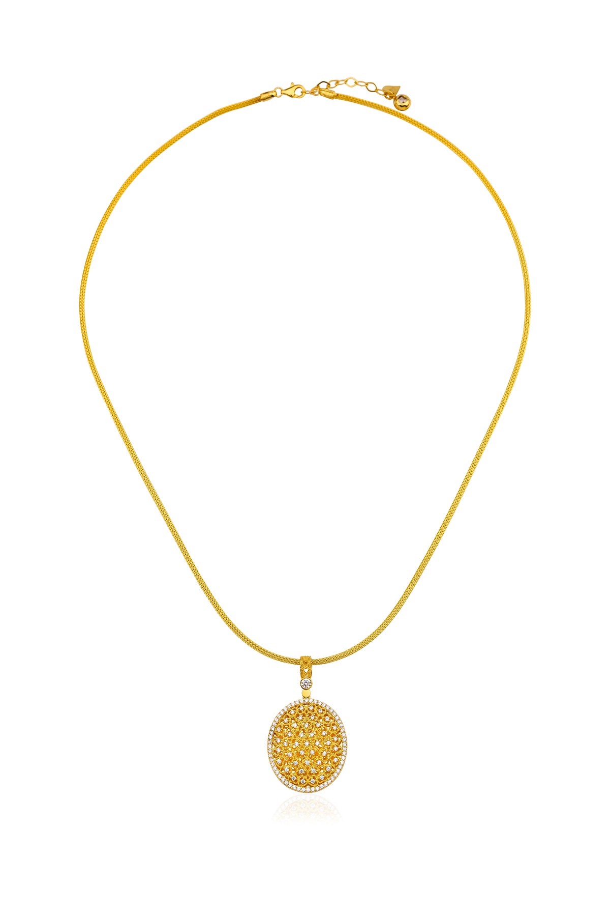 14K Gold Medallion Necklace 1