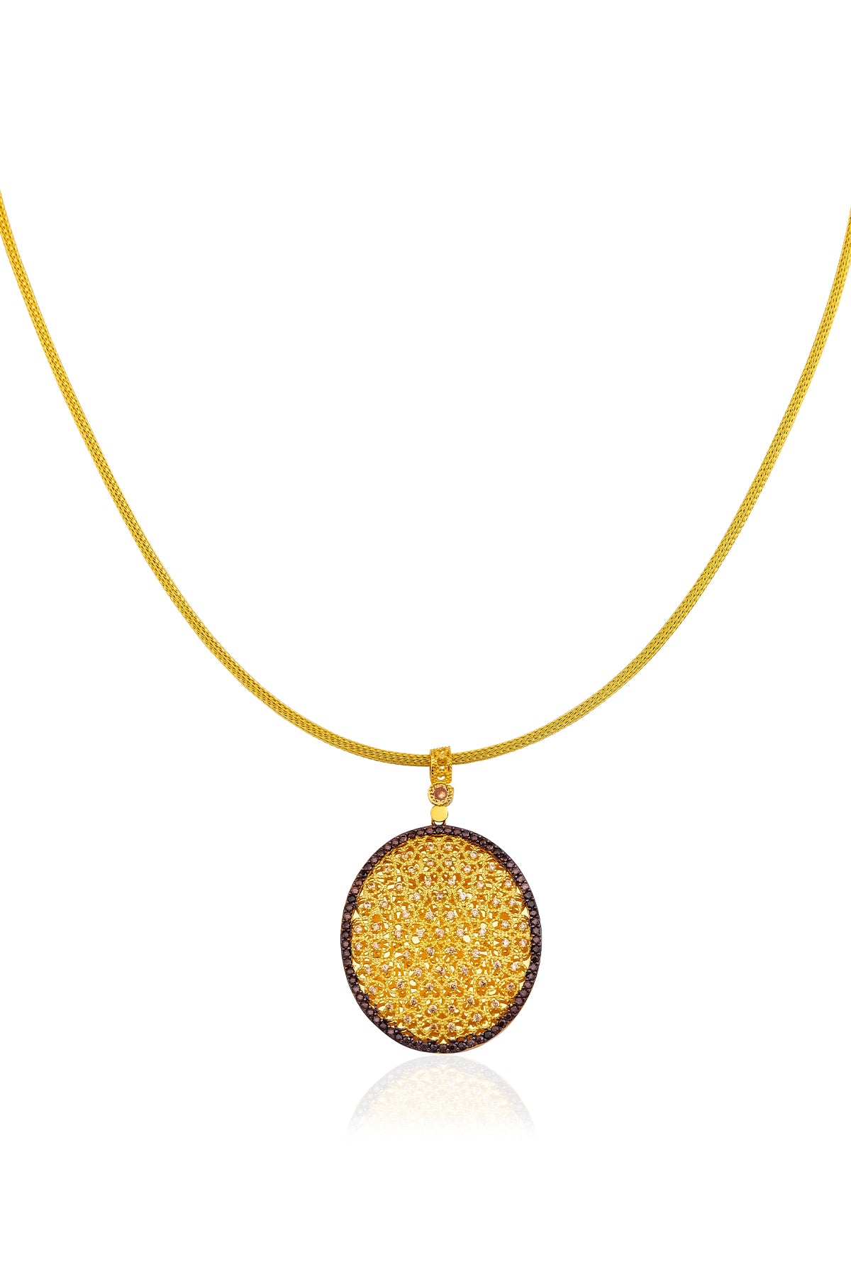 14K Gold Medallion Necklace 3