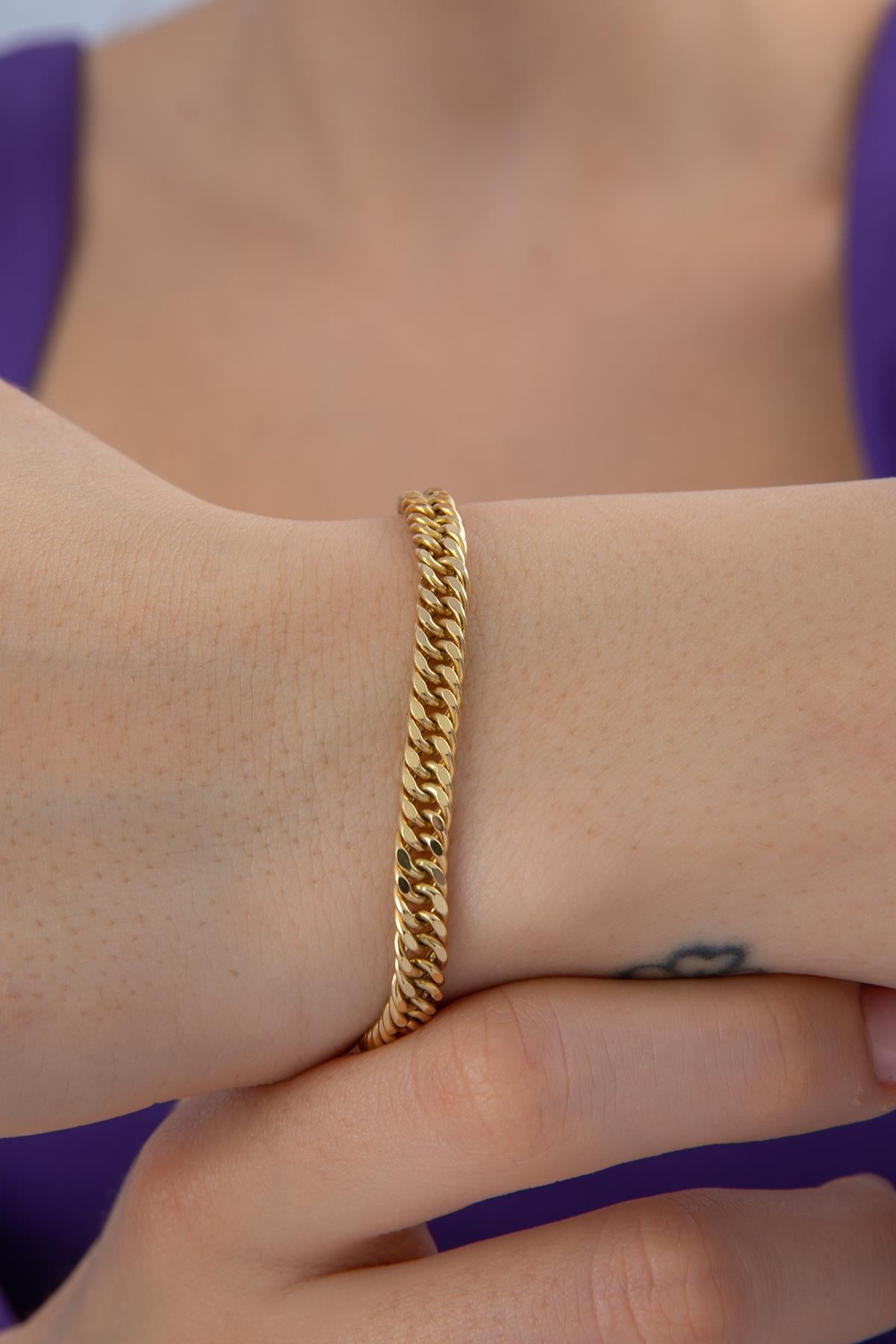 14K Gold Miami Cuban Bracelet