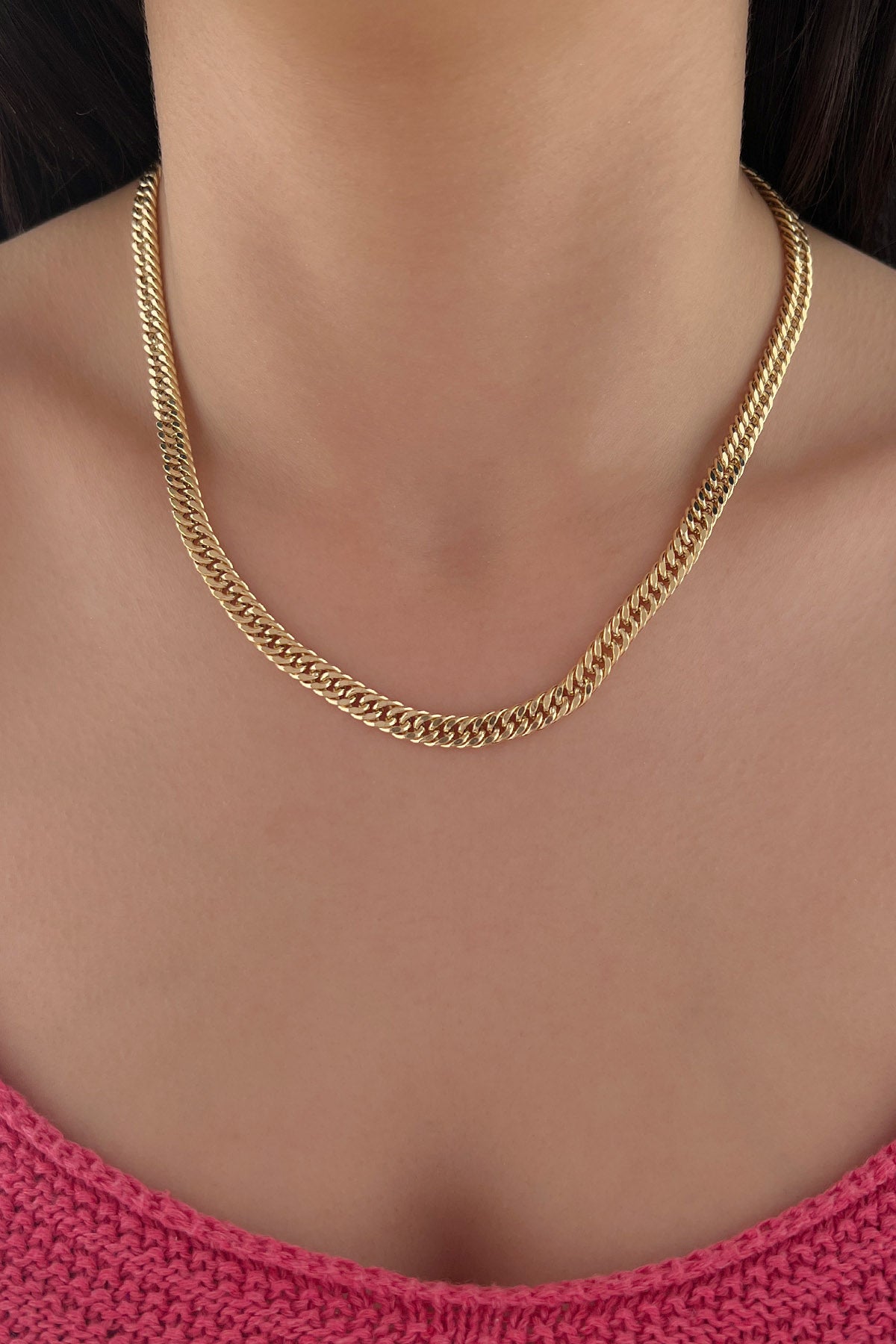 14K Gold Miami Curb Chain   0.246  inch