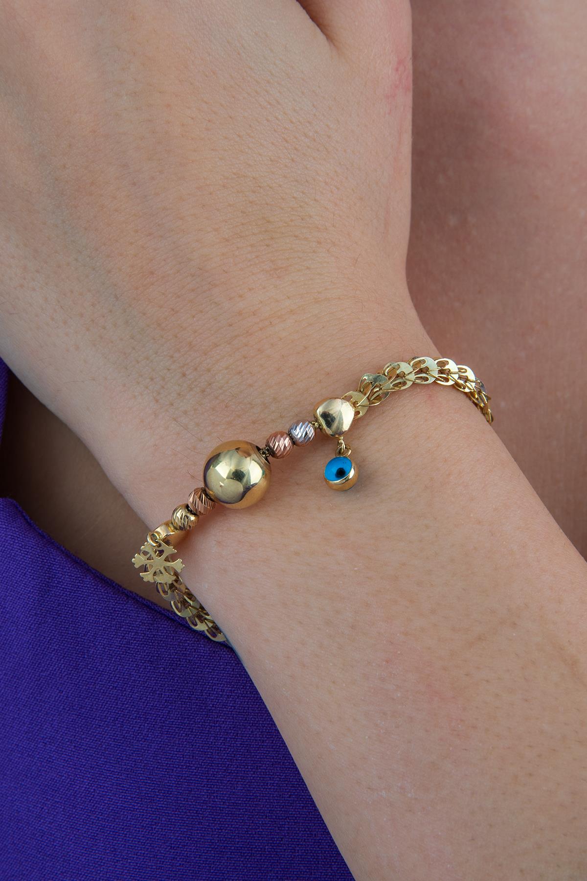 14K Gold Modern Dorica Bracelet