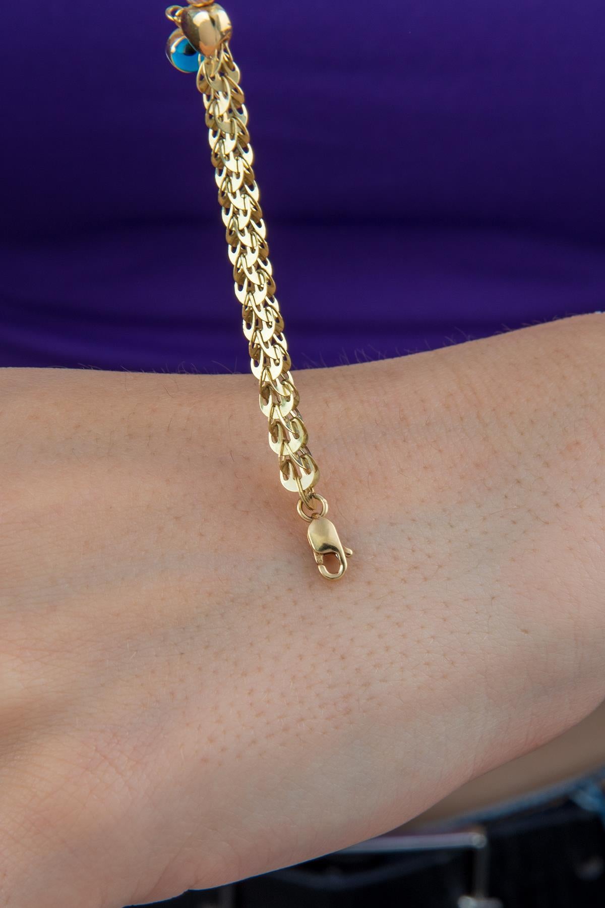 14K Gold Modern Dorica Bracelet