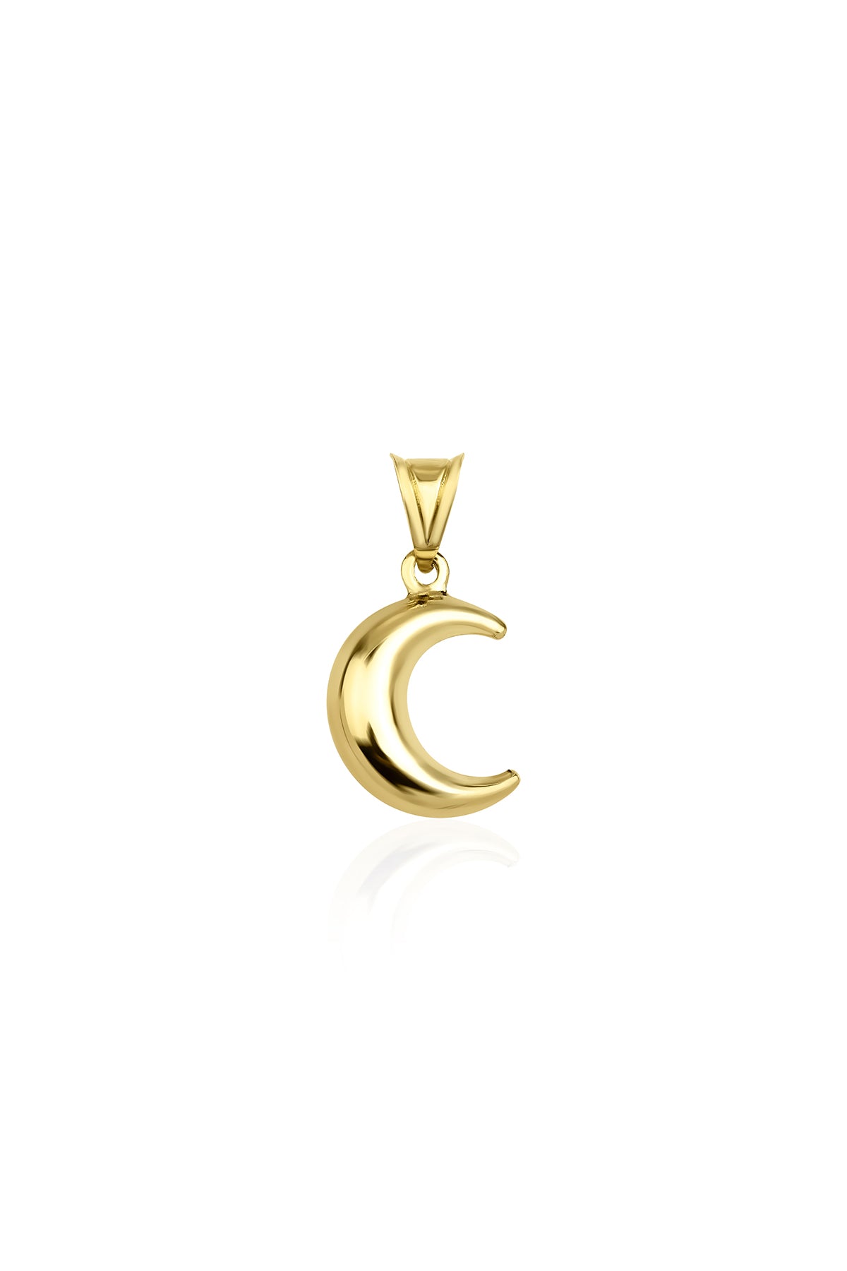 14K Gold Moon Charm