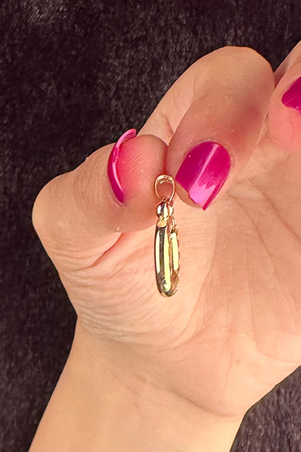 14K Gold Ö Letter Charm