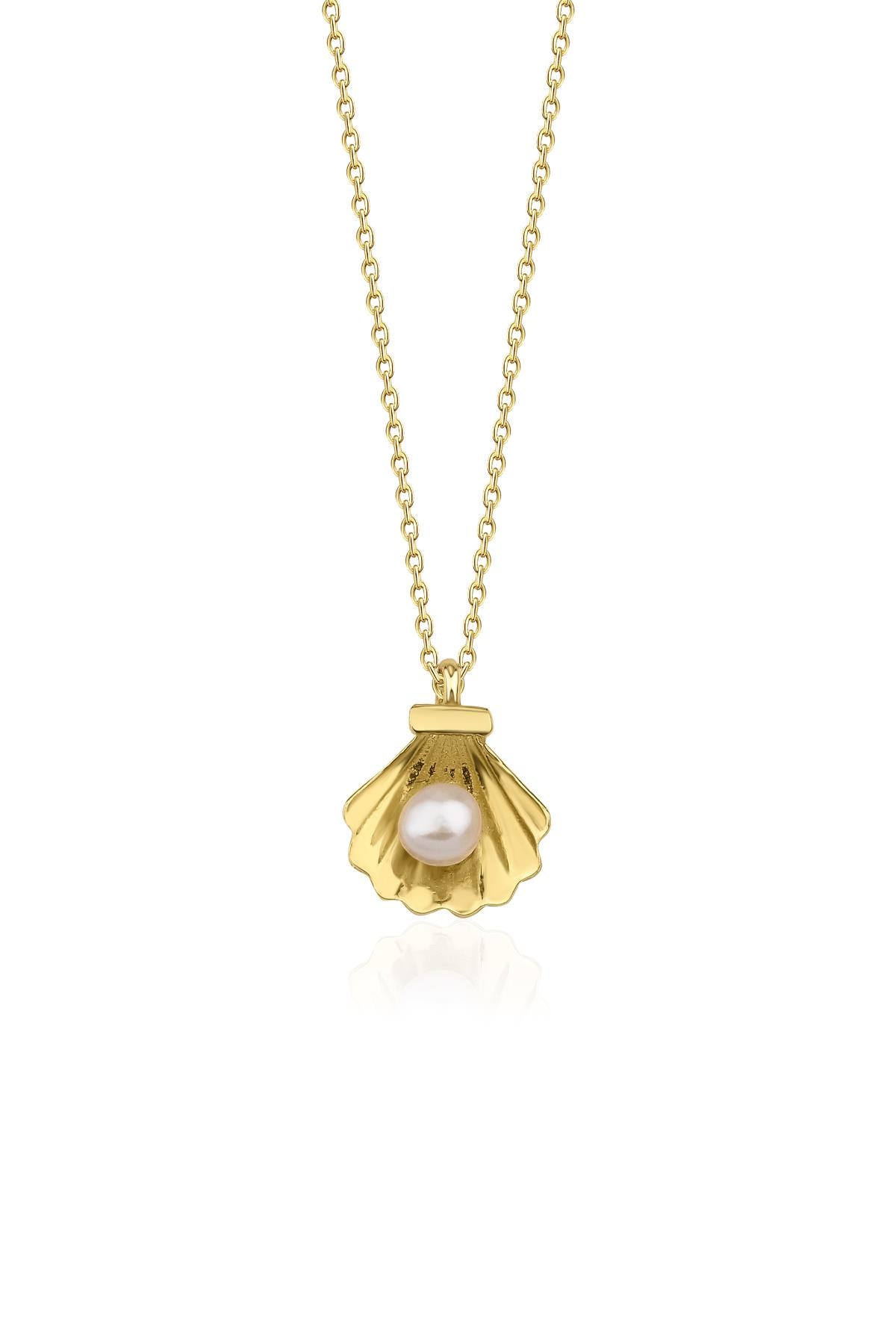 14K Gold Oyster Pearl Necklace