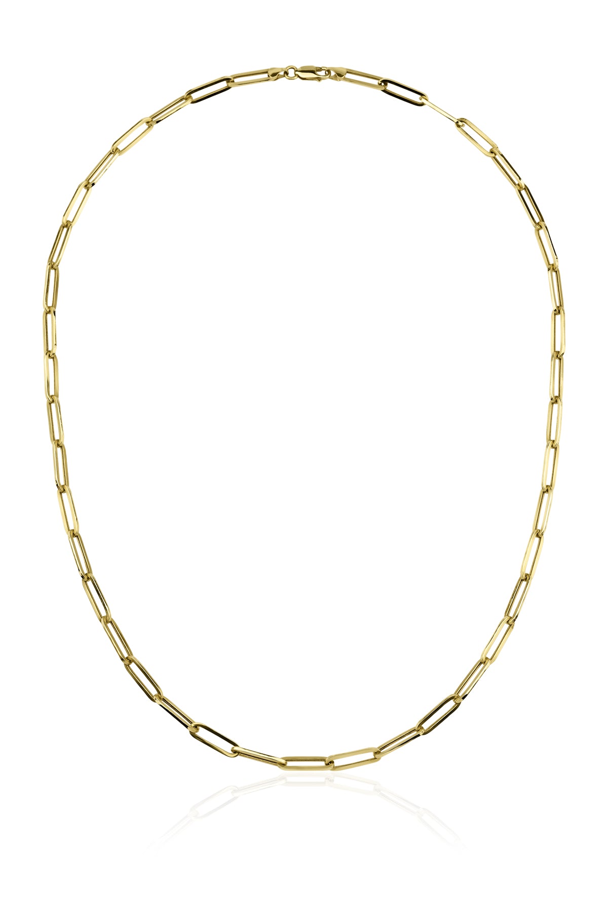 14K Gold Paperclip Chain   0.204 inch