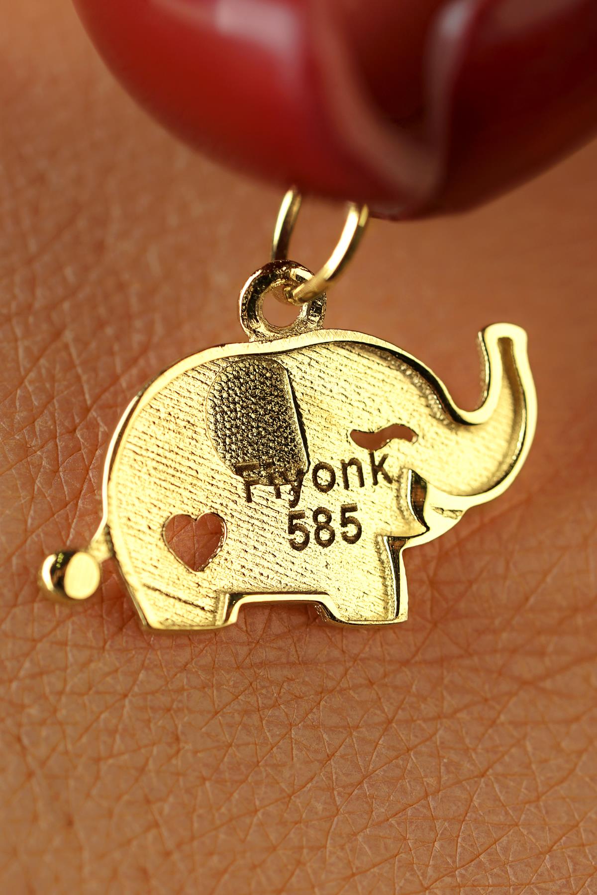 14K Gold Paw Pendant