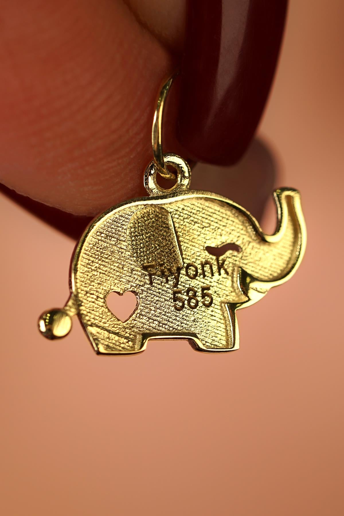 14K Gold Paw Pendant