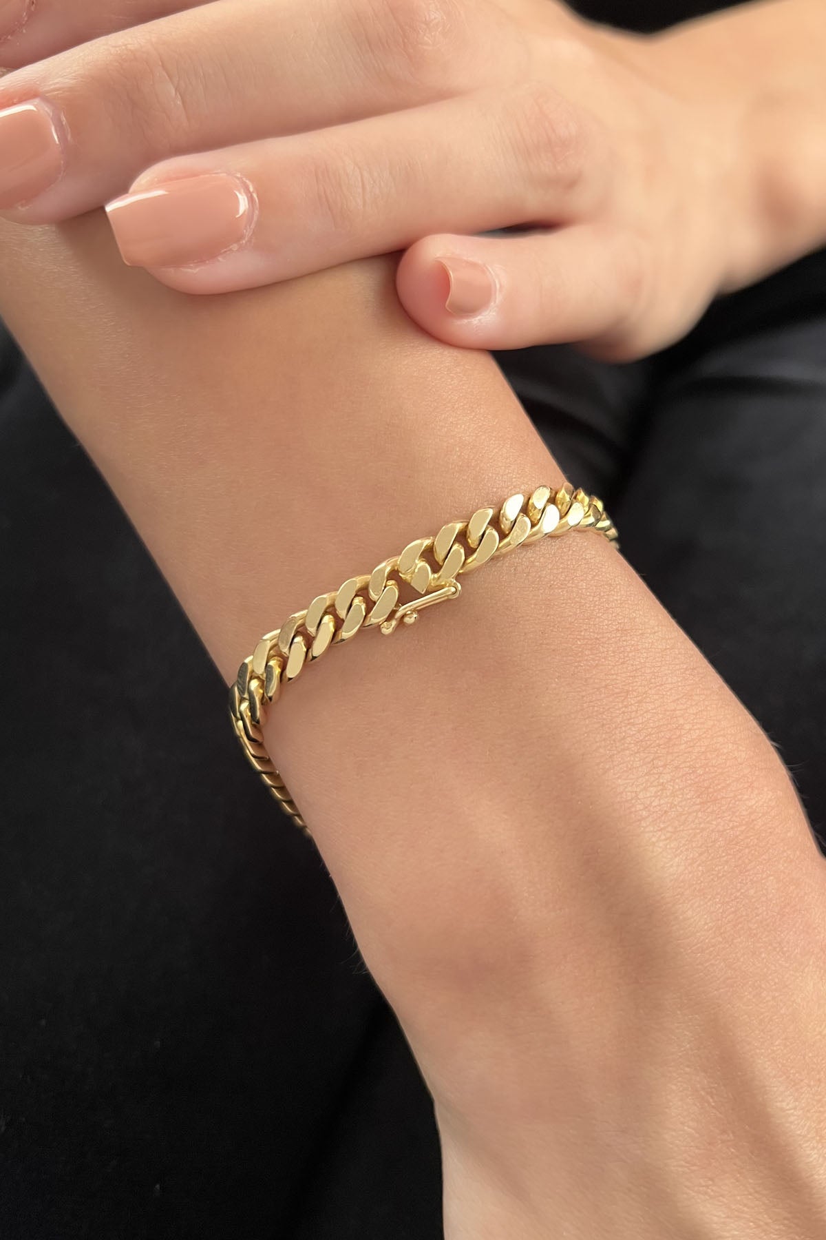 14K Gold Personalized Name Bracelet 0.240 inch