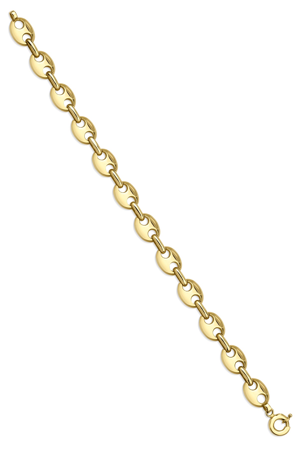 14K Gold Puff Bracelet