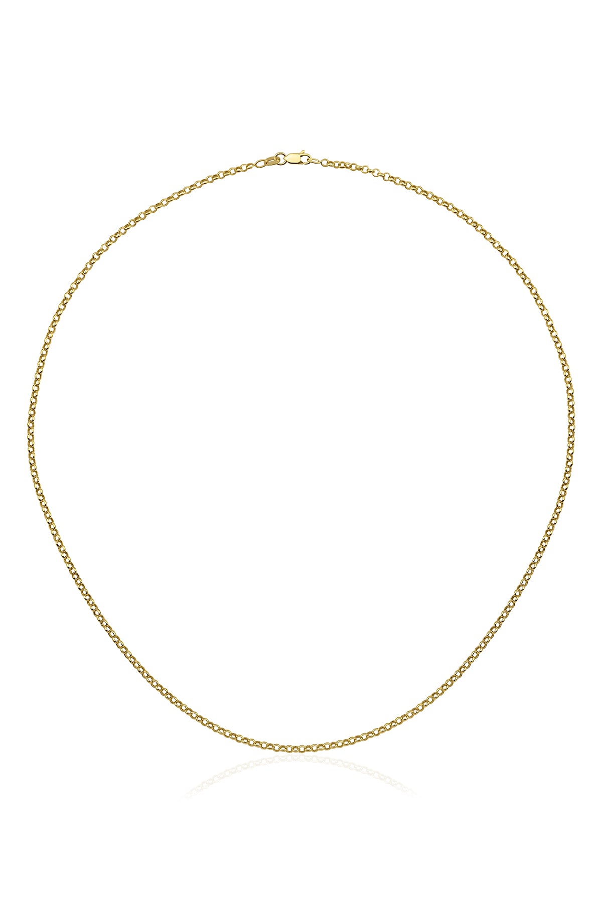 14K Gold Rolo Chain   0.098 inch