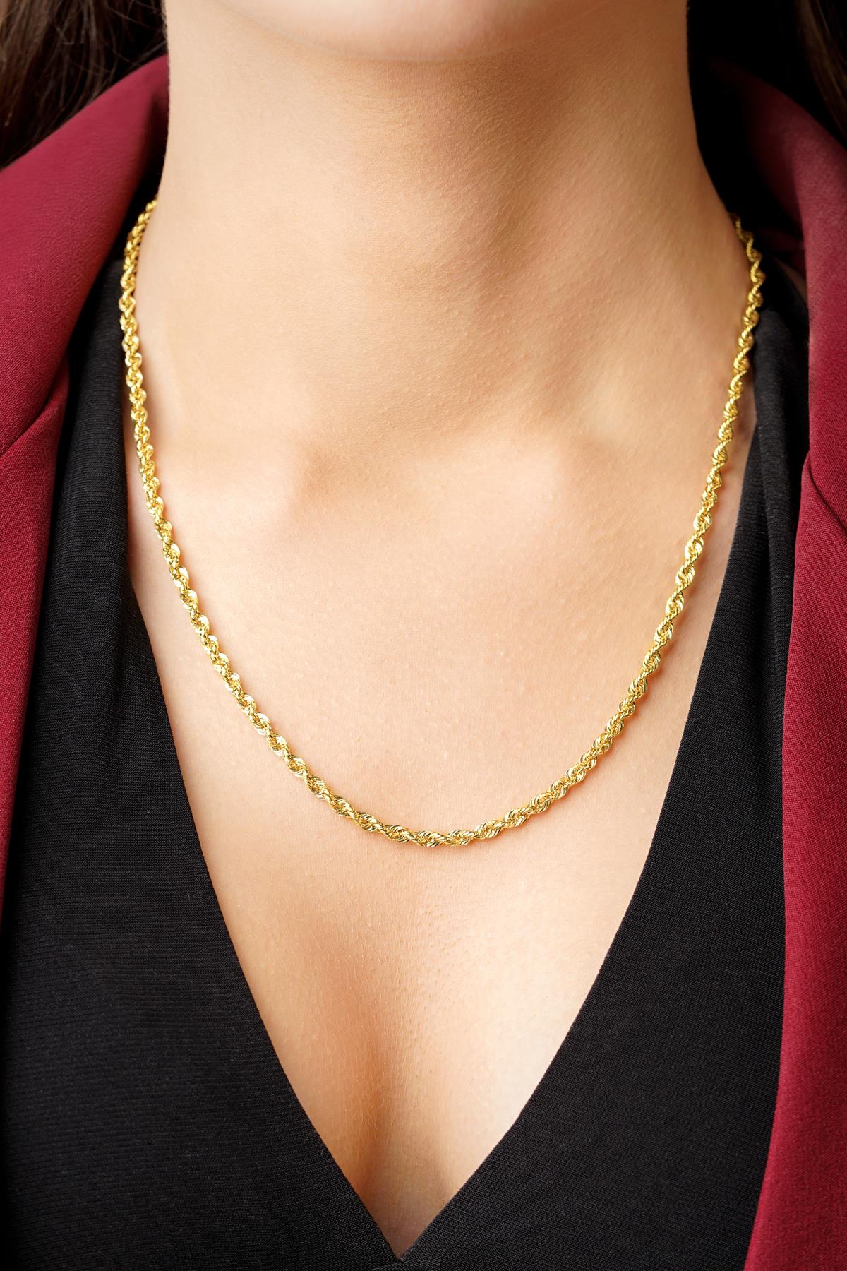 14K Gold Rope Chain  0.129 inch