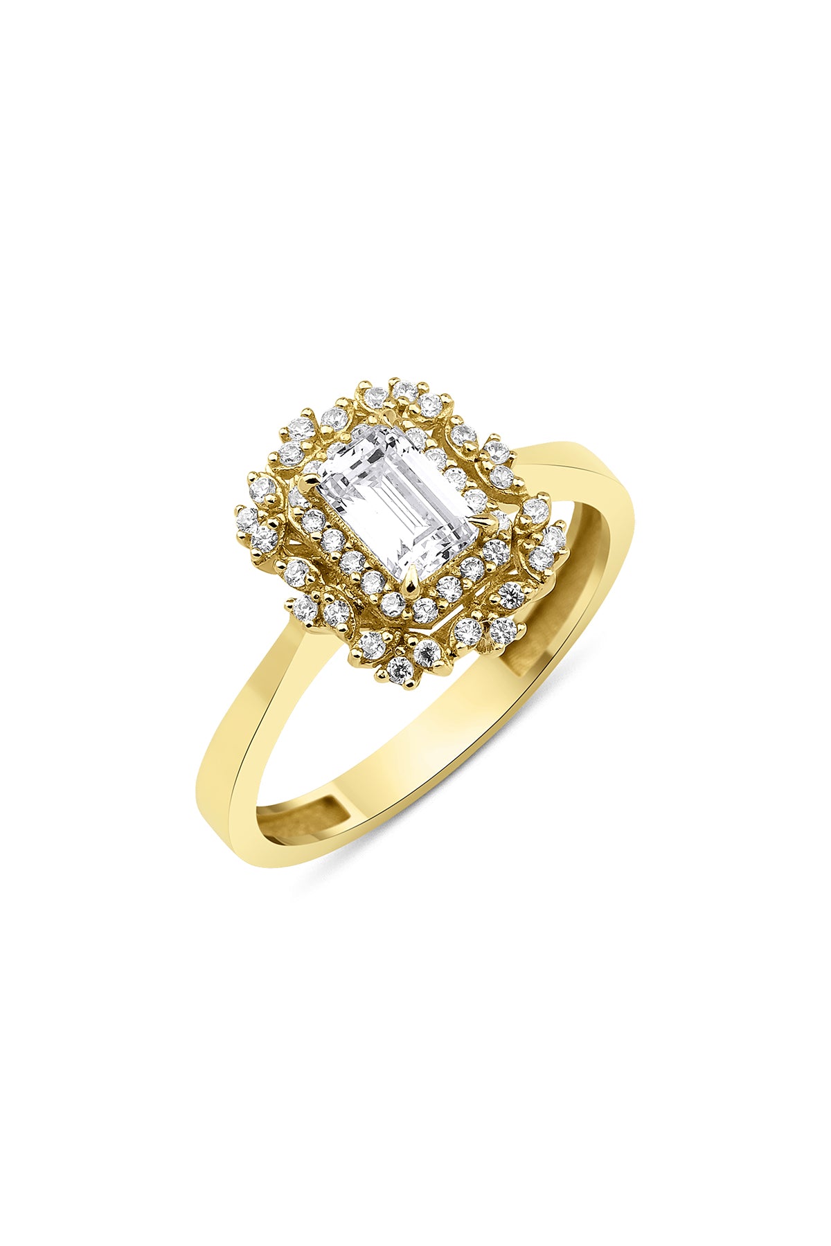 14K Gold Semi Mount Stone Ring