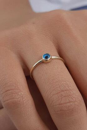 14K Gold Small Evil Eye Ring