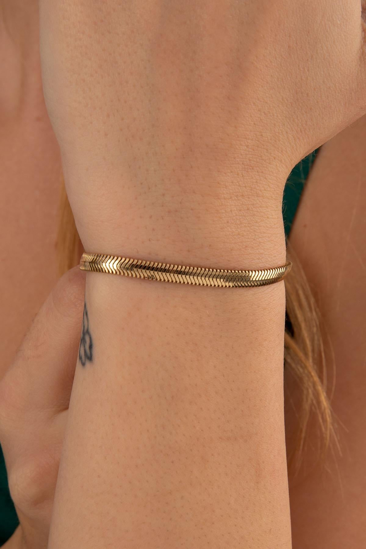 14K Gold Snake Chain 0.165 inch