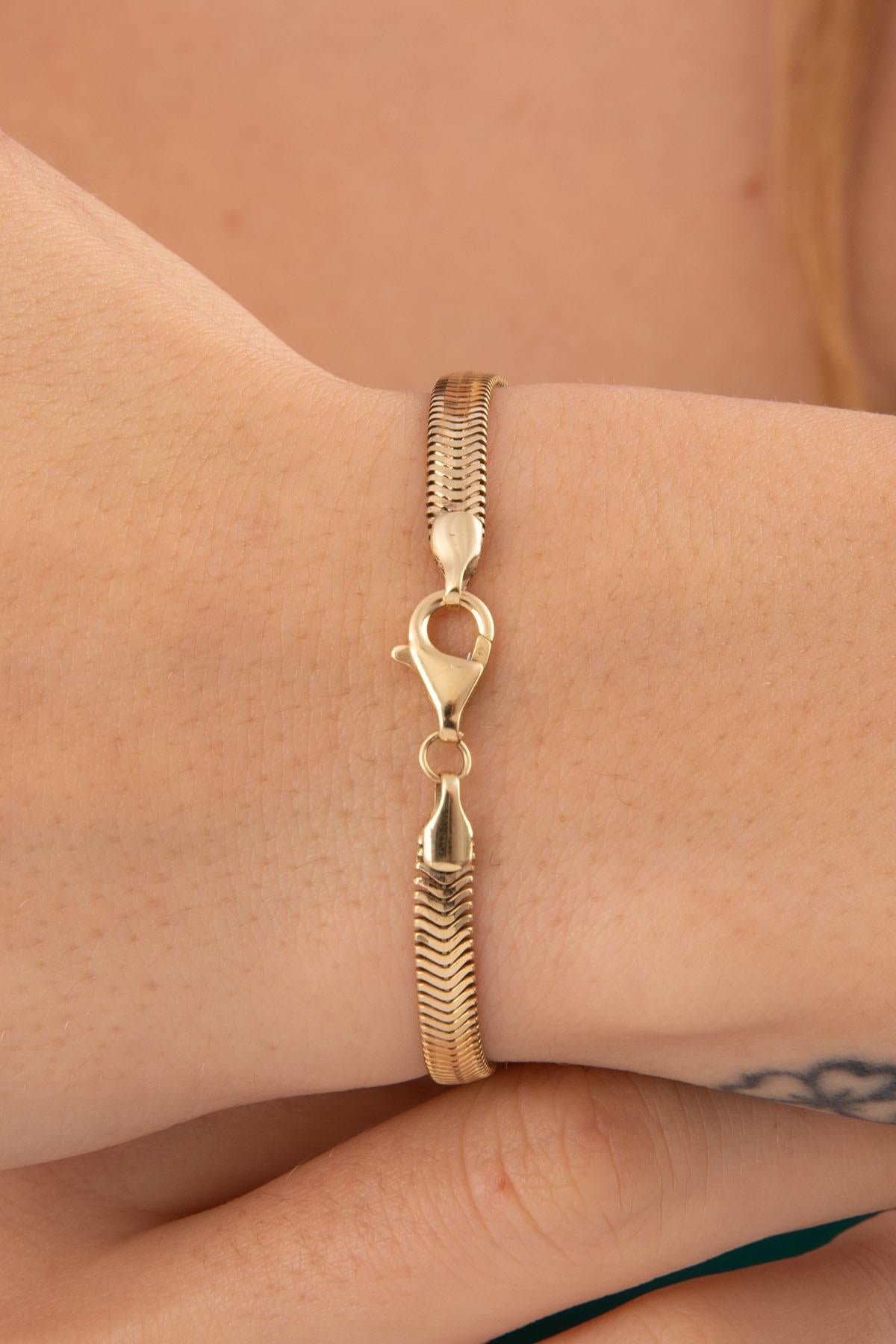 14K Gold Snake Chain 0.165 inch