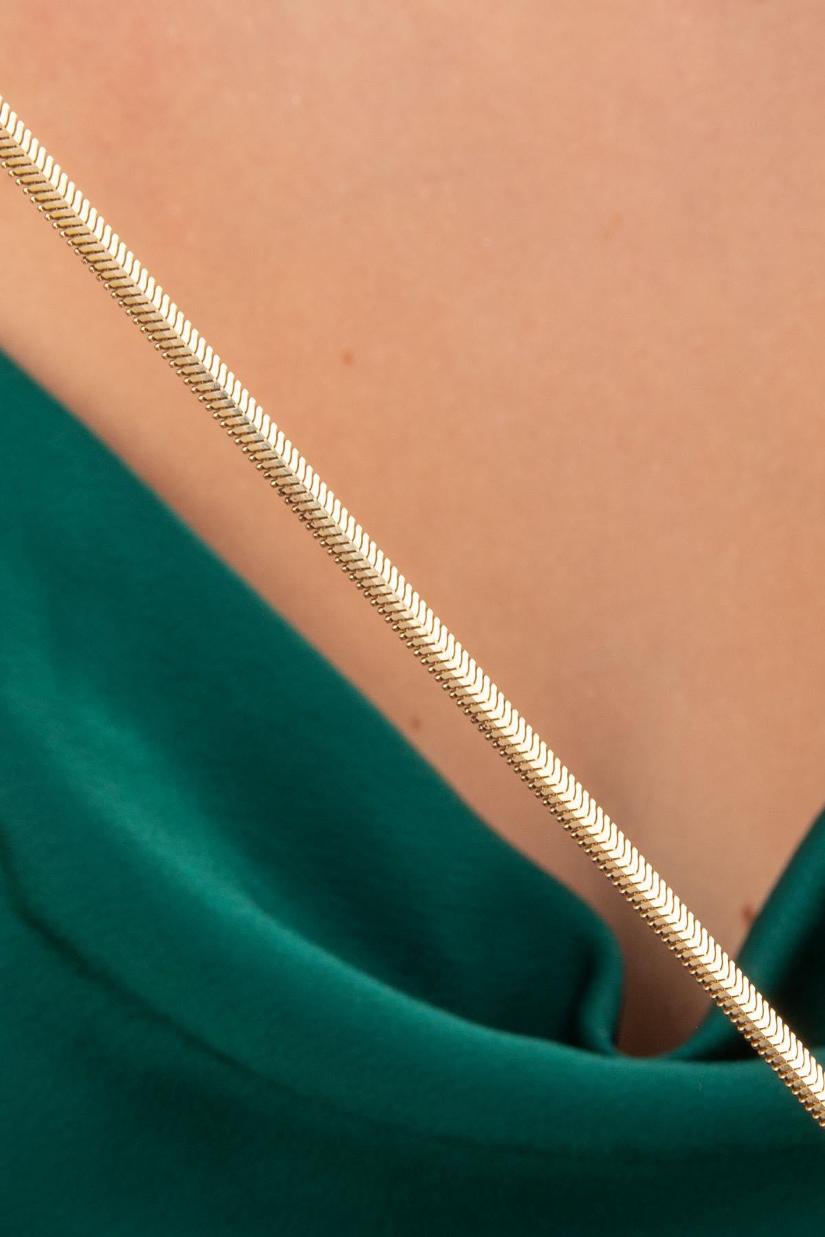 14K Gold Snake Chain 0.165 inch