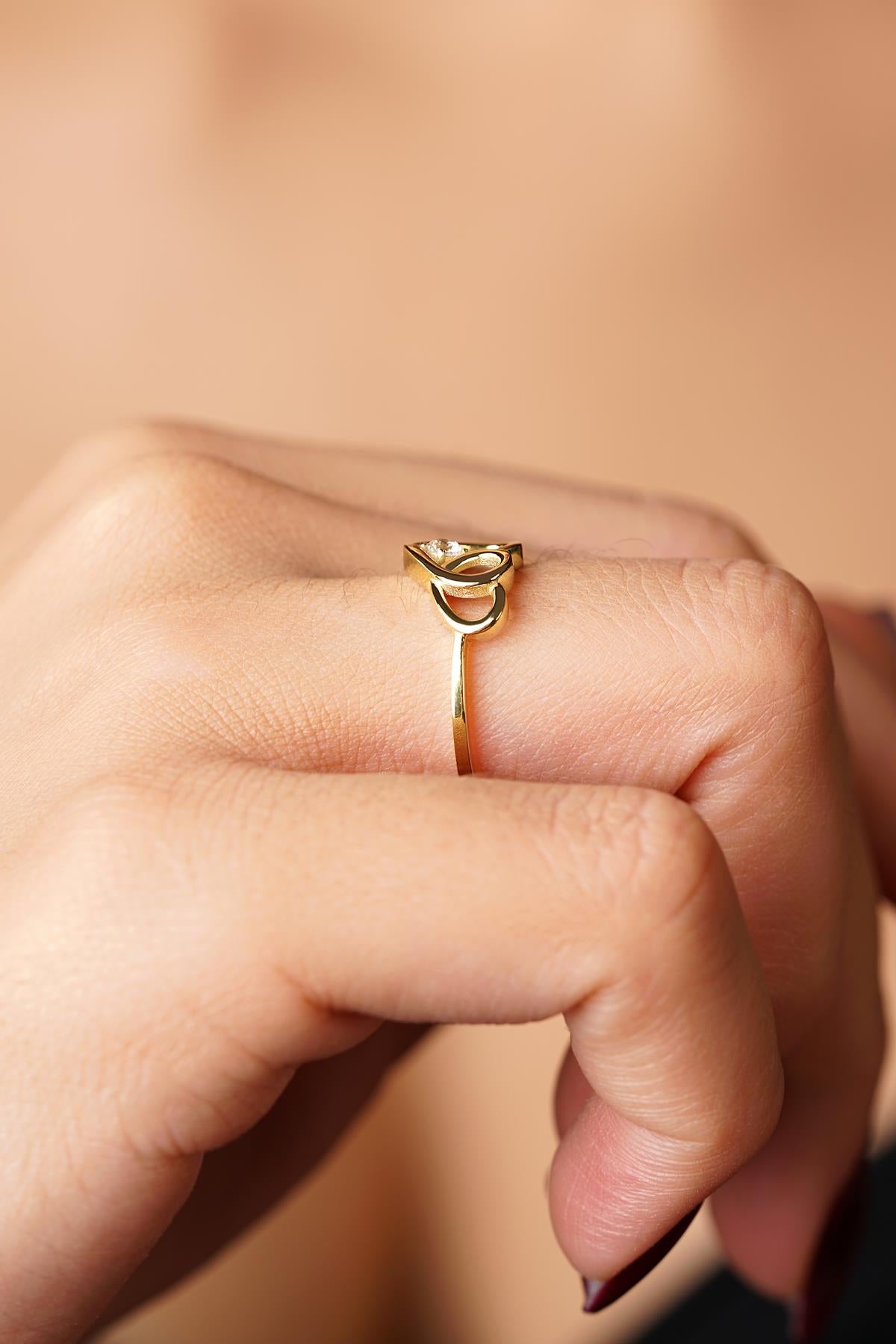 14K Gold Soulmate Statement Ring