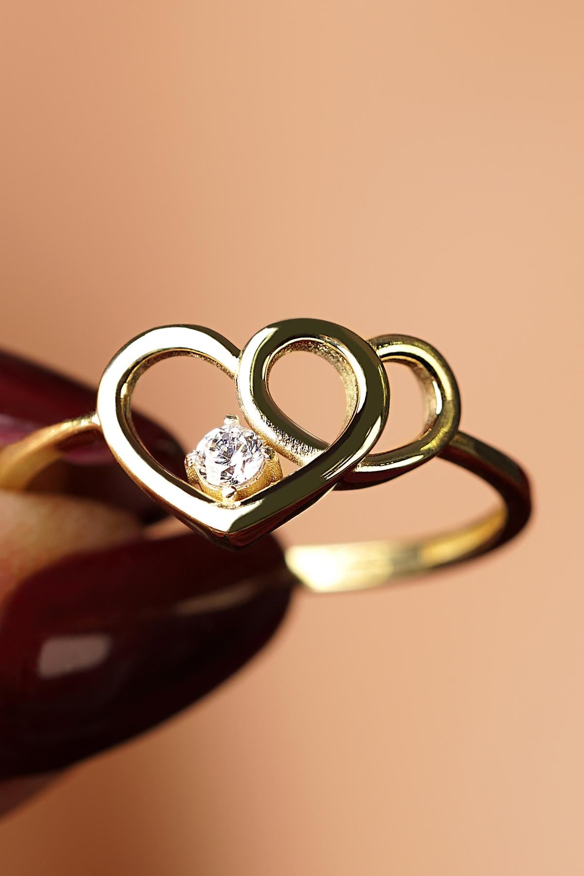 14K Gold Soulmate Statement Ring