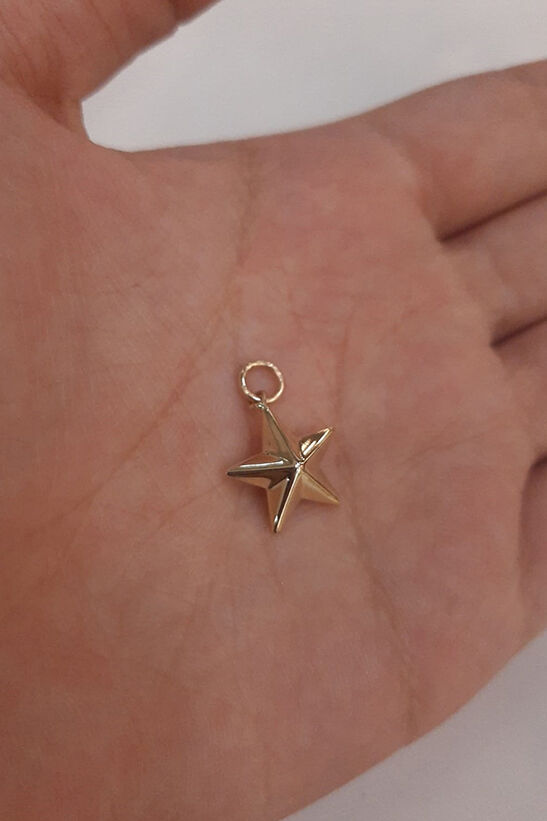 14K Gold Star Charm