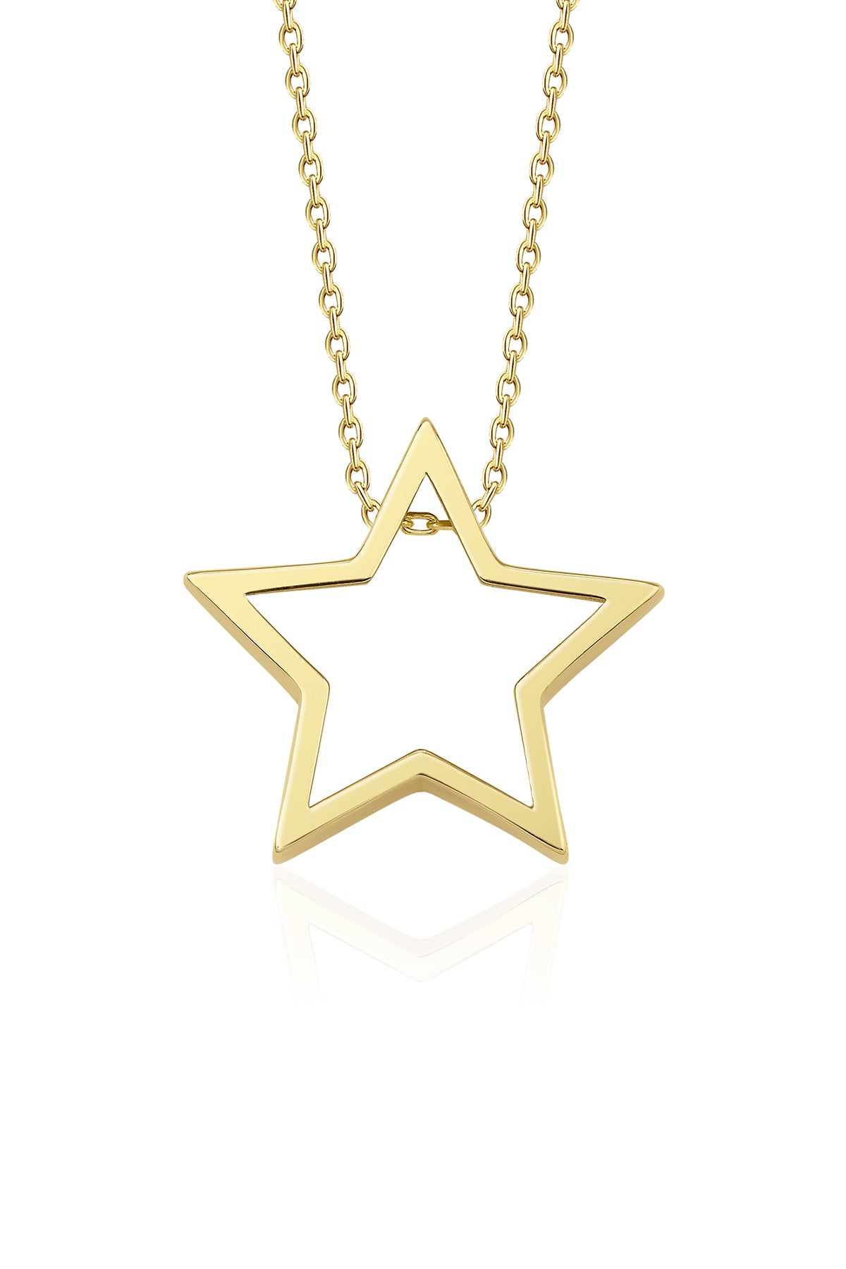 14K Gold Star Necklace