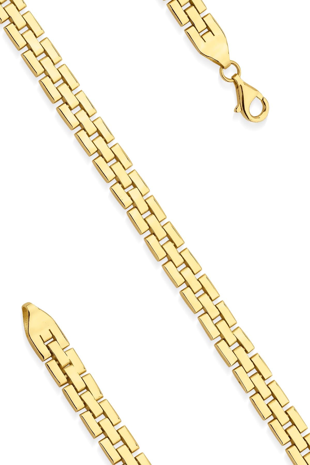 14K Gold Strap Bracelet