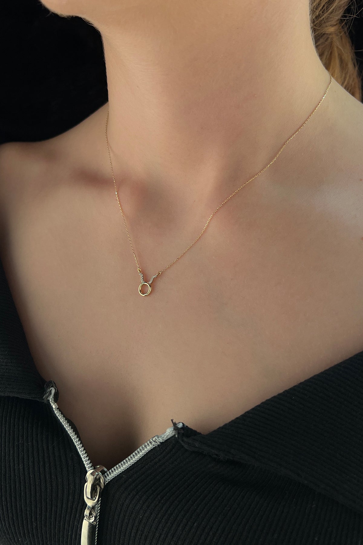 14K Gold Taurus Zodiac Sign Necklace