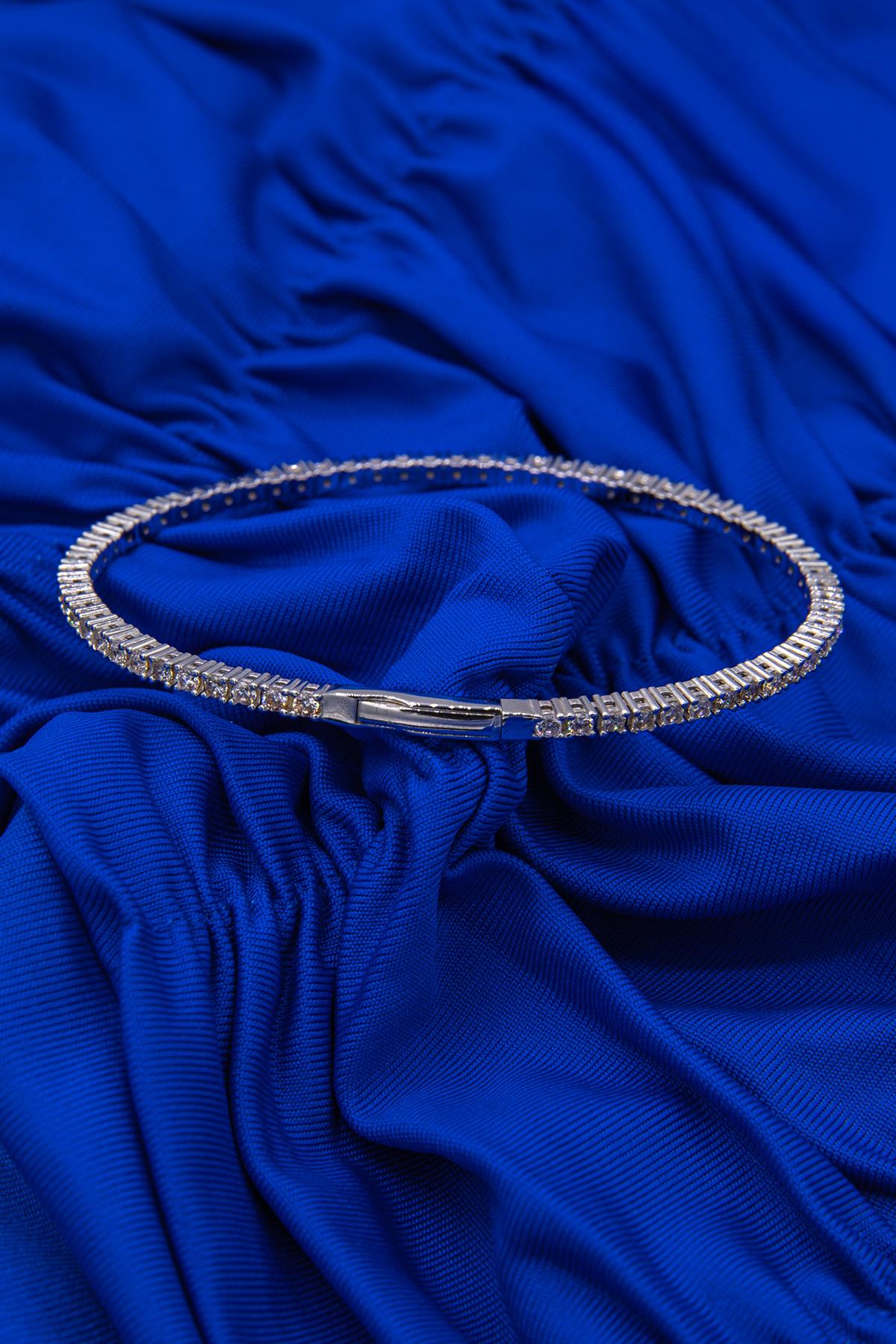 14K Gold Tennis Bangle