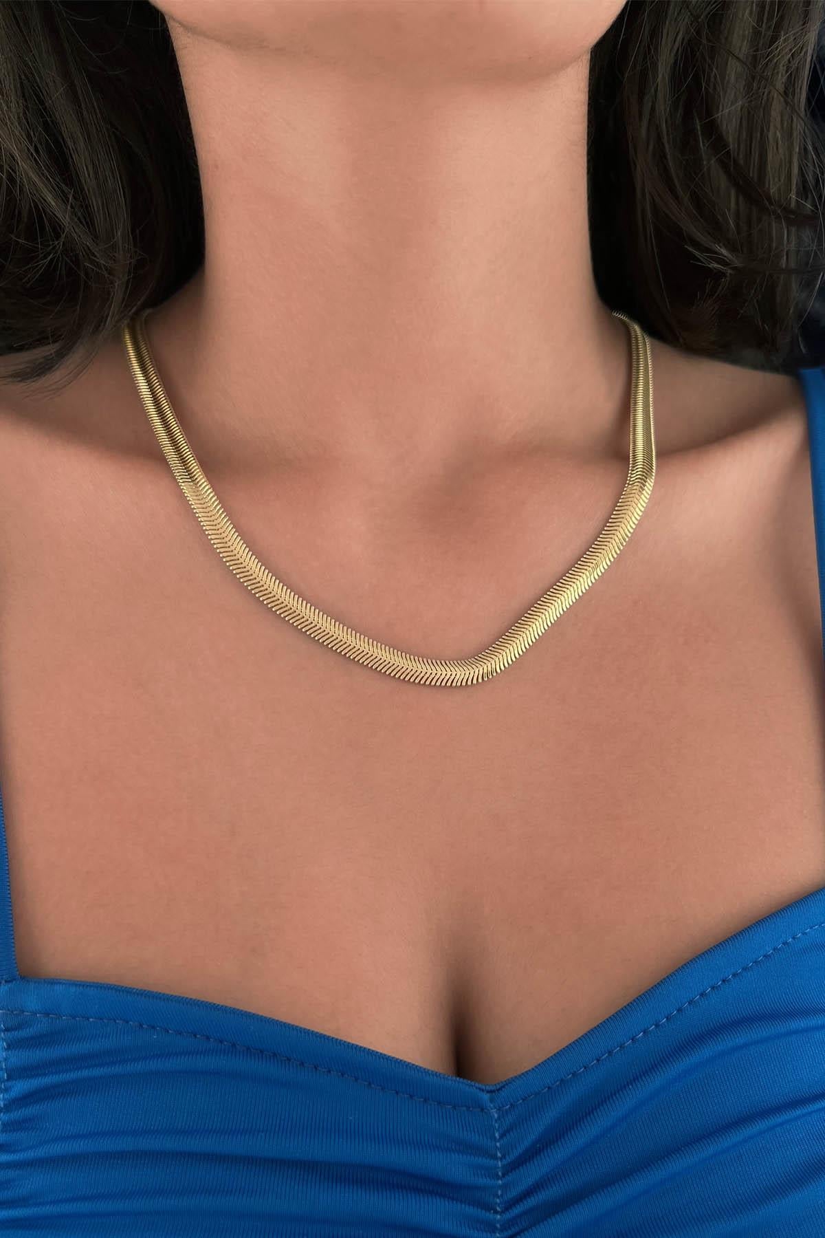 14K Gold Thick Italian Necklace 6.25 mm