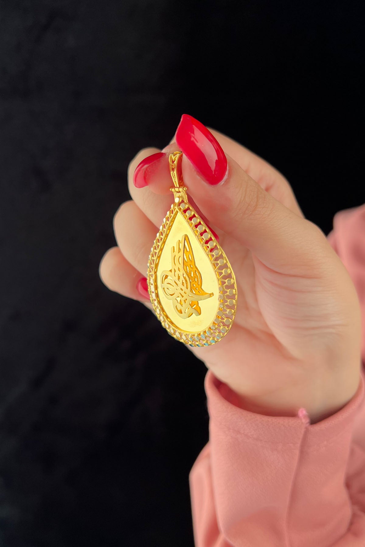 14K Gold Tugra Charm