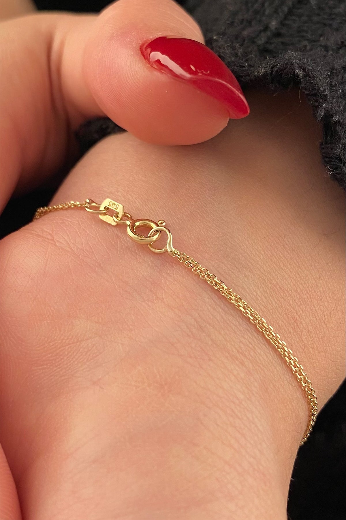 14K Gold Turquoise Stone Butterfly Shape Bracelet