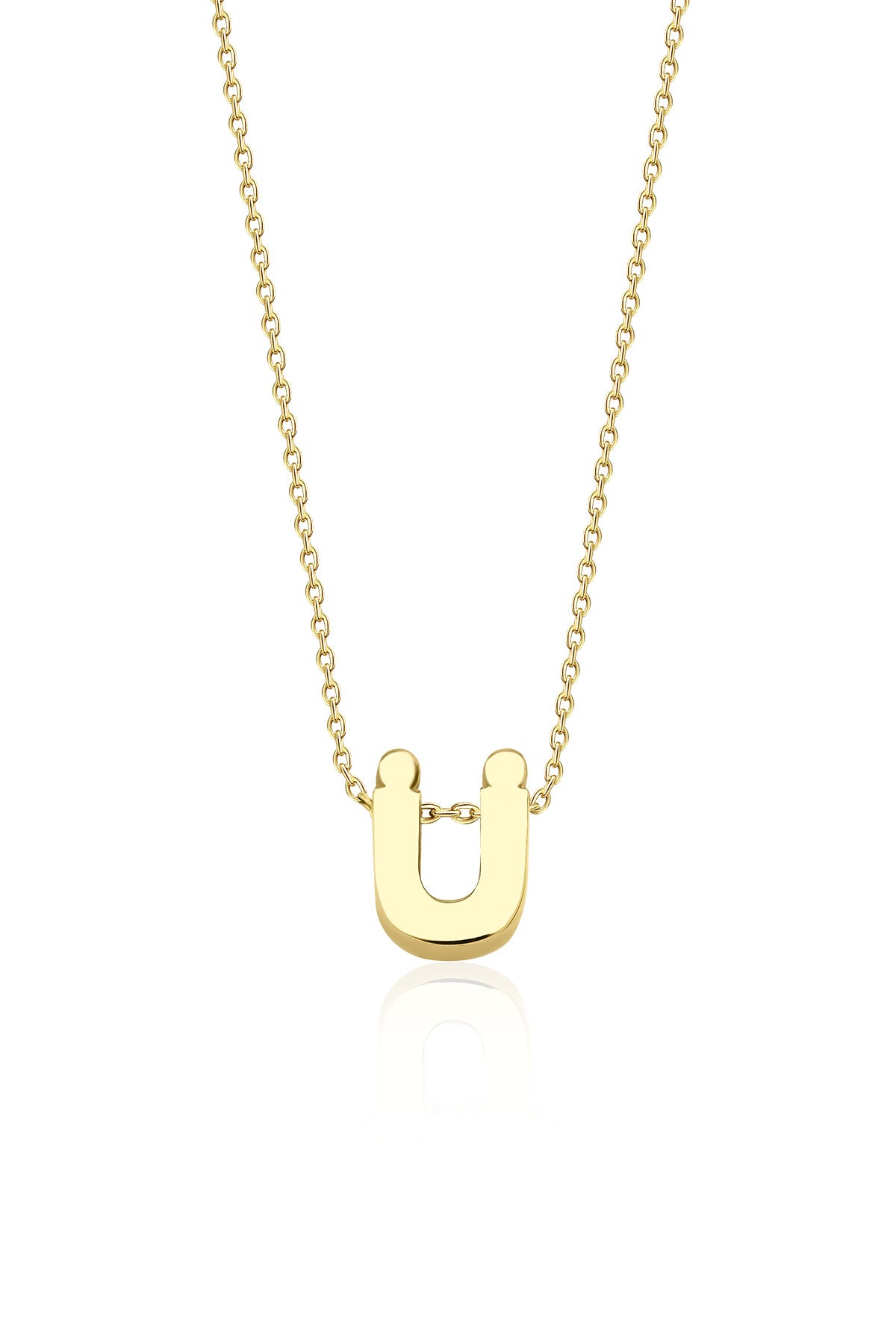 14K Gold Ü Initial Necklace