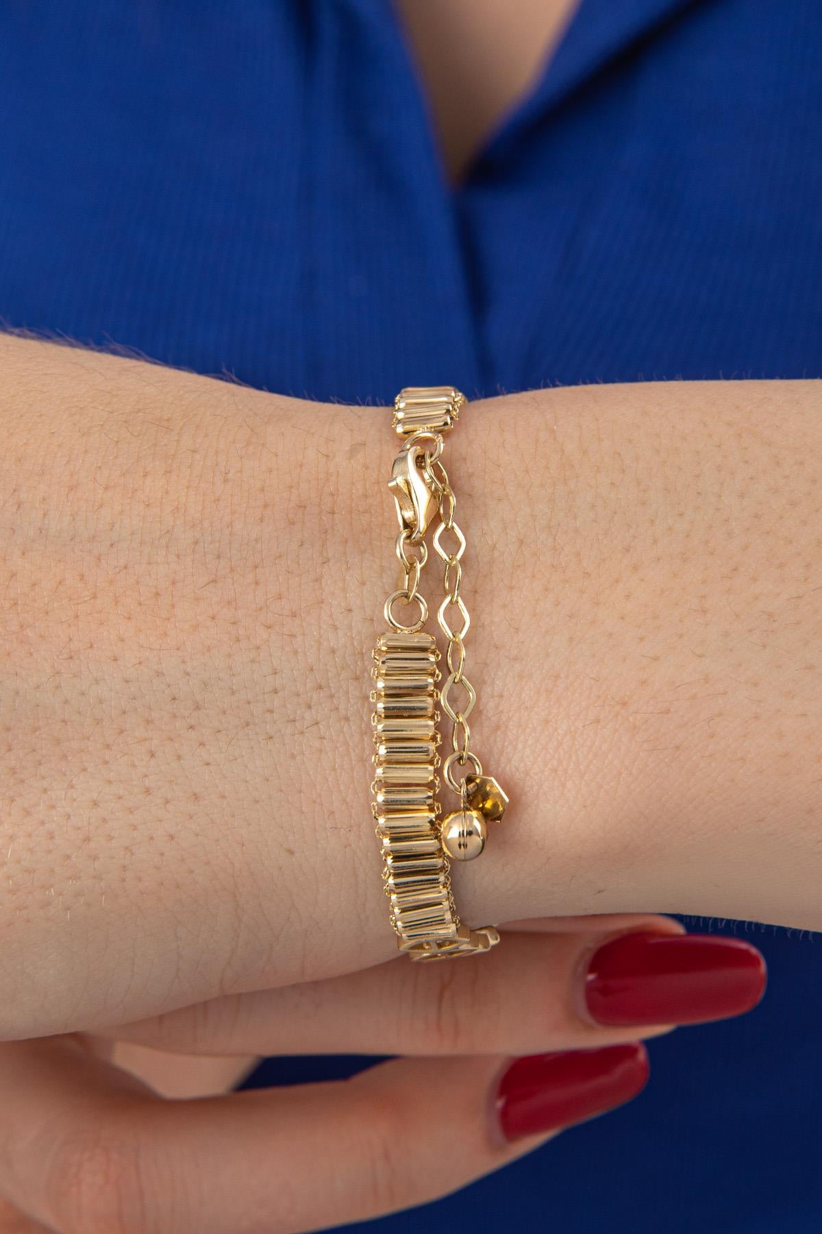 14K Gold Violet Bracelet