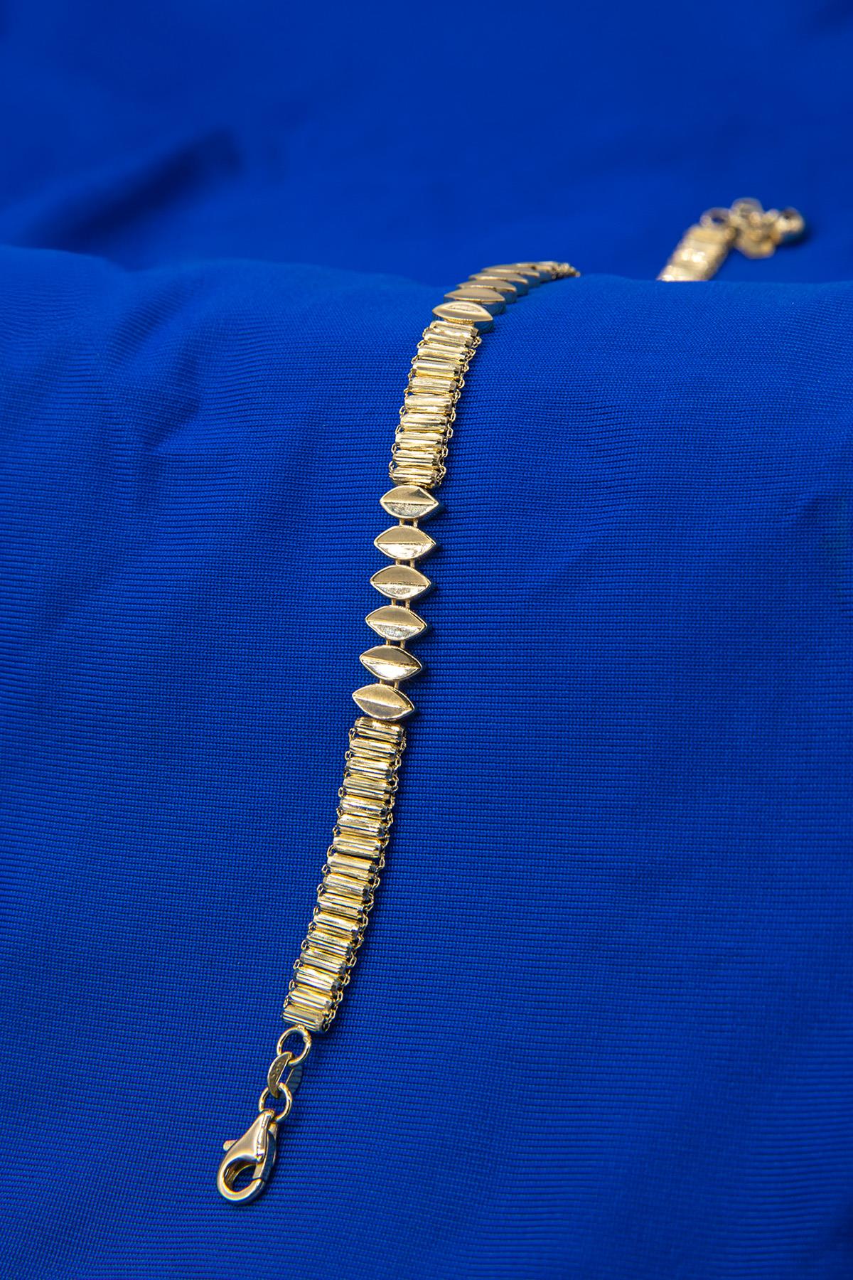 14K Gold Violet Bracelet