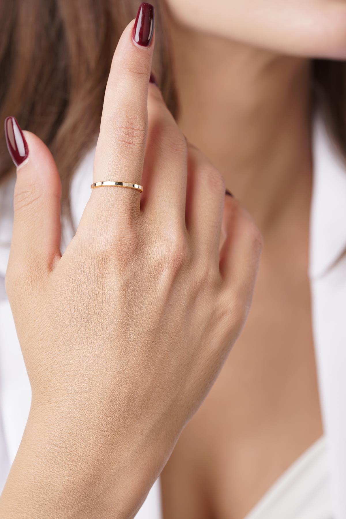 14K Gold Wheat Ring – 22K Appearance