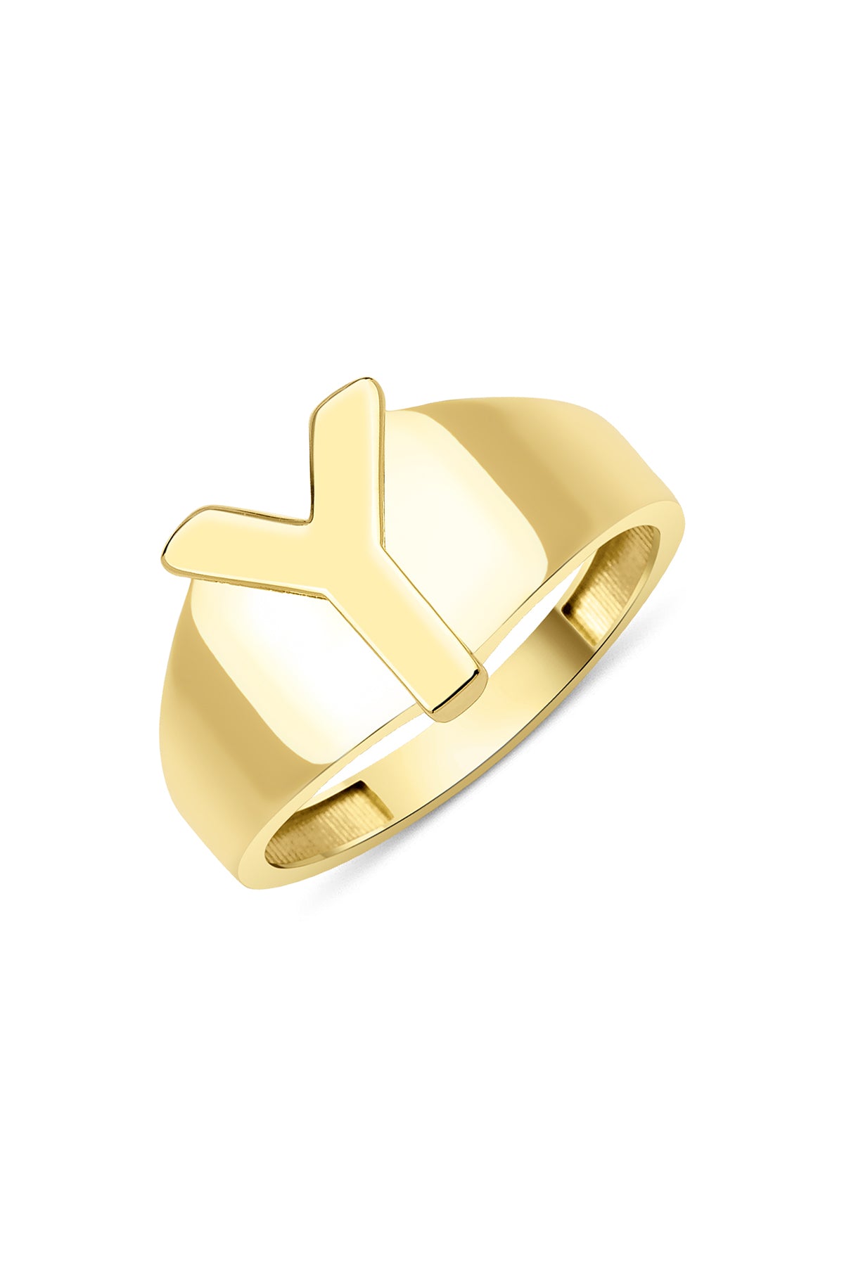 14k Gold Y Initial Ring