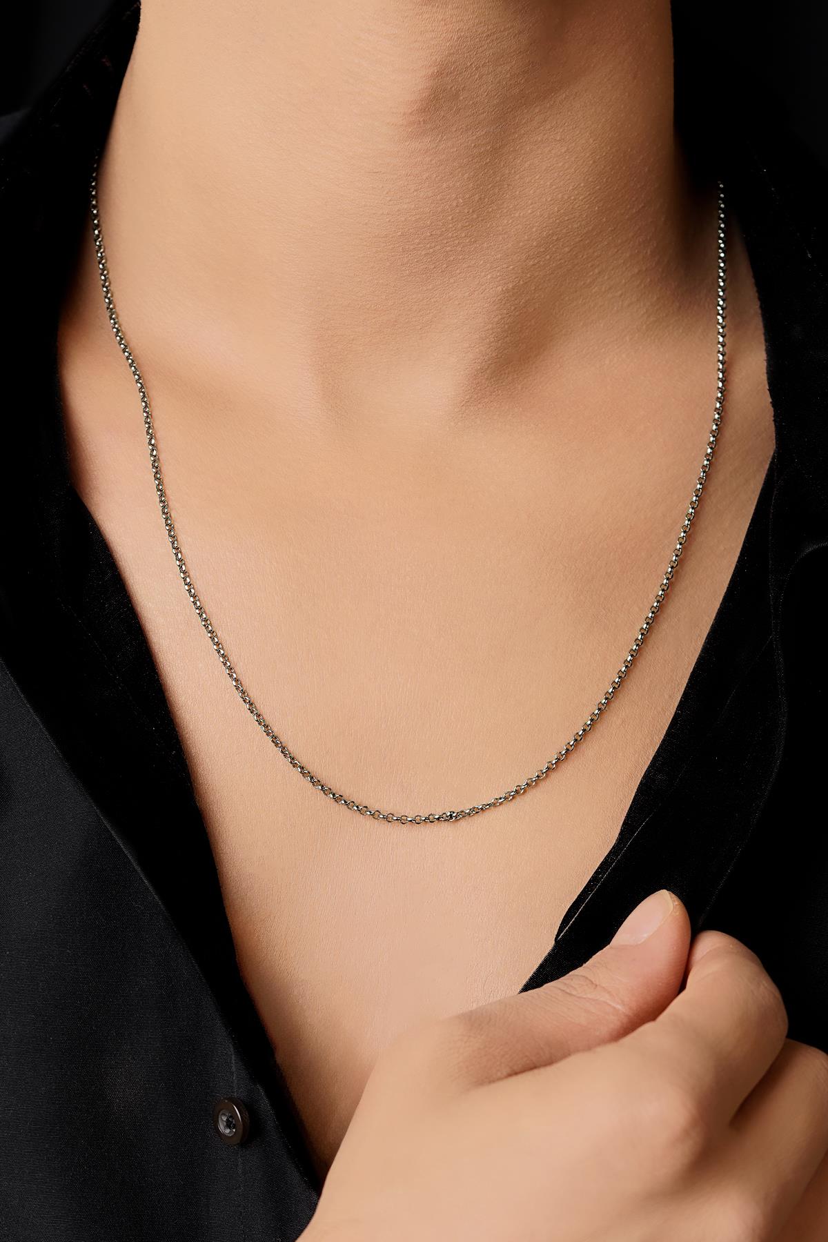 Men's 14K Gold Rounded Box Chain