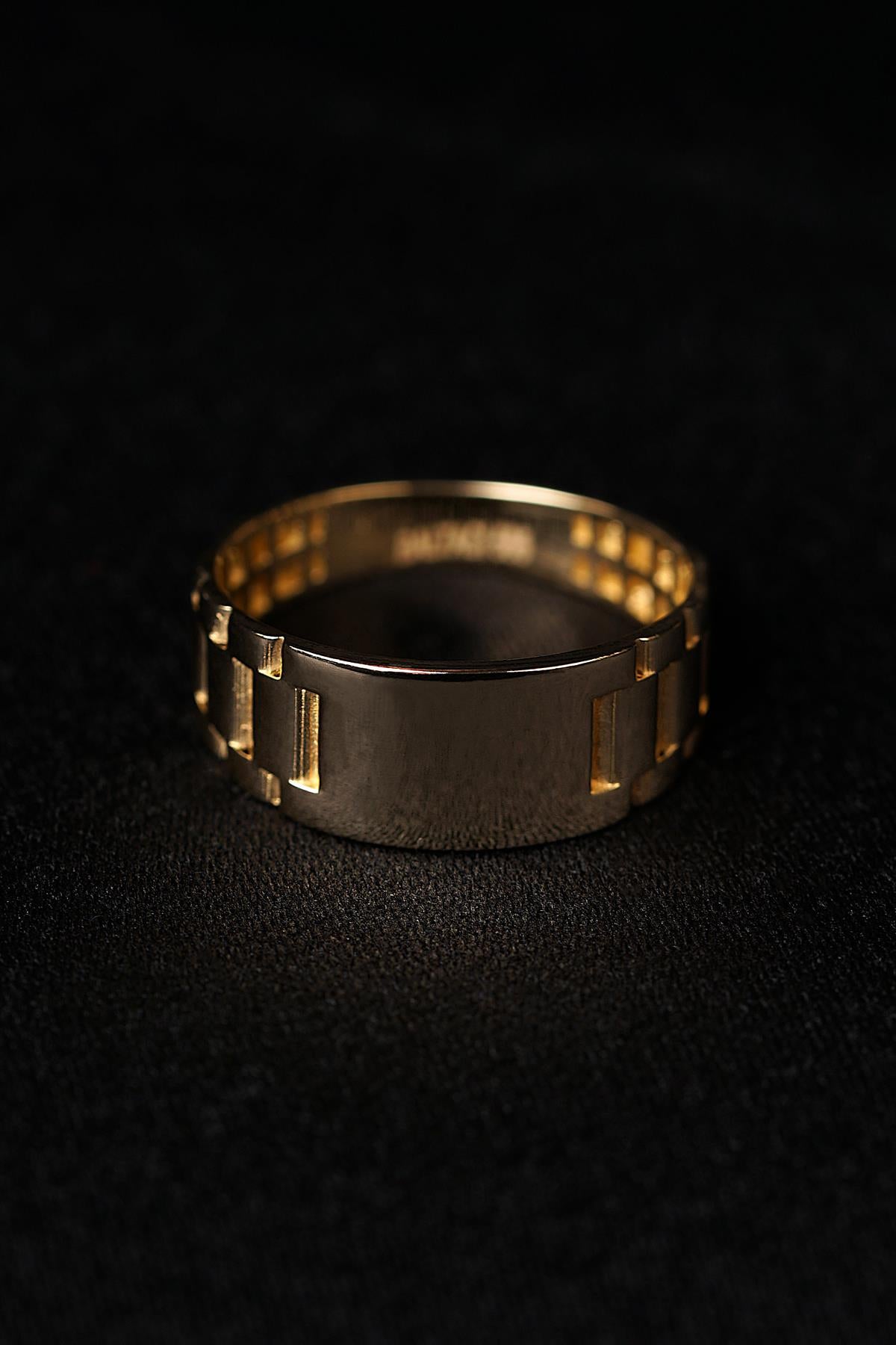 Men's 14K Gold Watch Band Style Ring